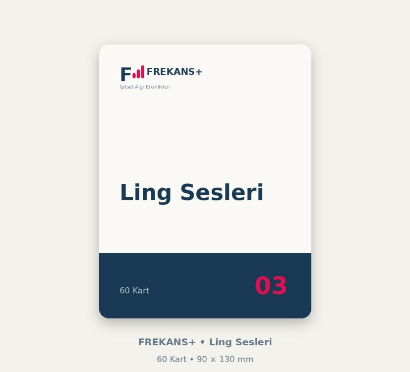 FREKANS+ Ling Sesleri | 60 Eğitim Kartı