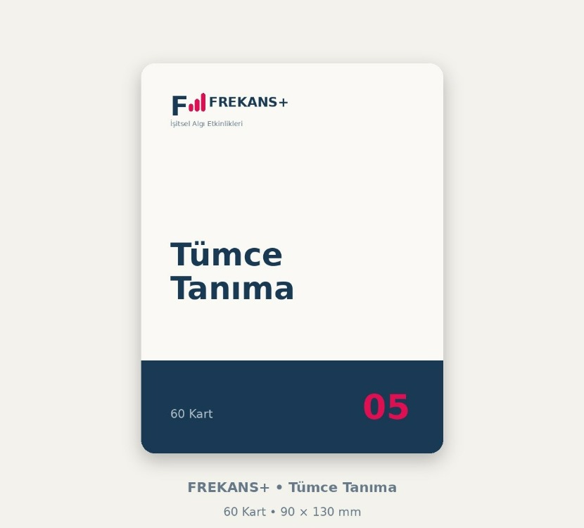FREKANS+ Tümce Tanıma | 60 Eğitim Kartı