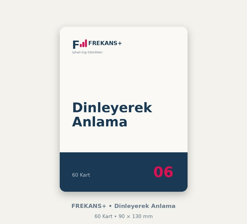 FREKANS+ Dinleyerek Anlama | 60 Eğitim Kartı