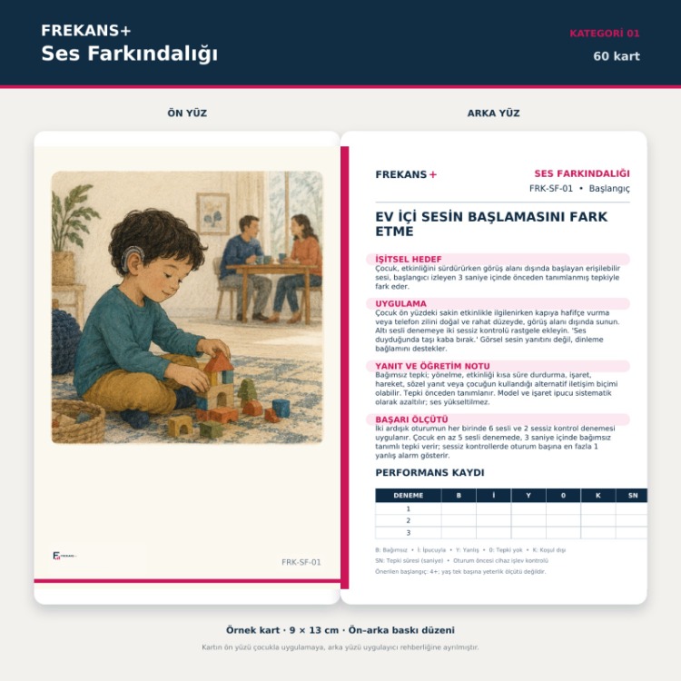 FREKANS+ Ses Farkındalığı | 60 Eğitim Kartı