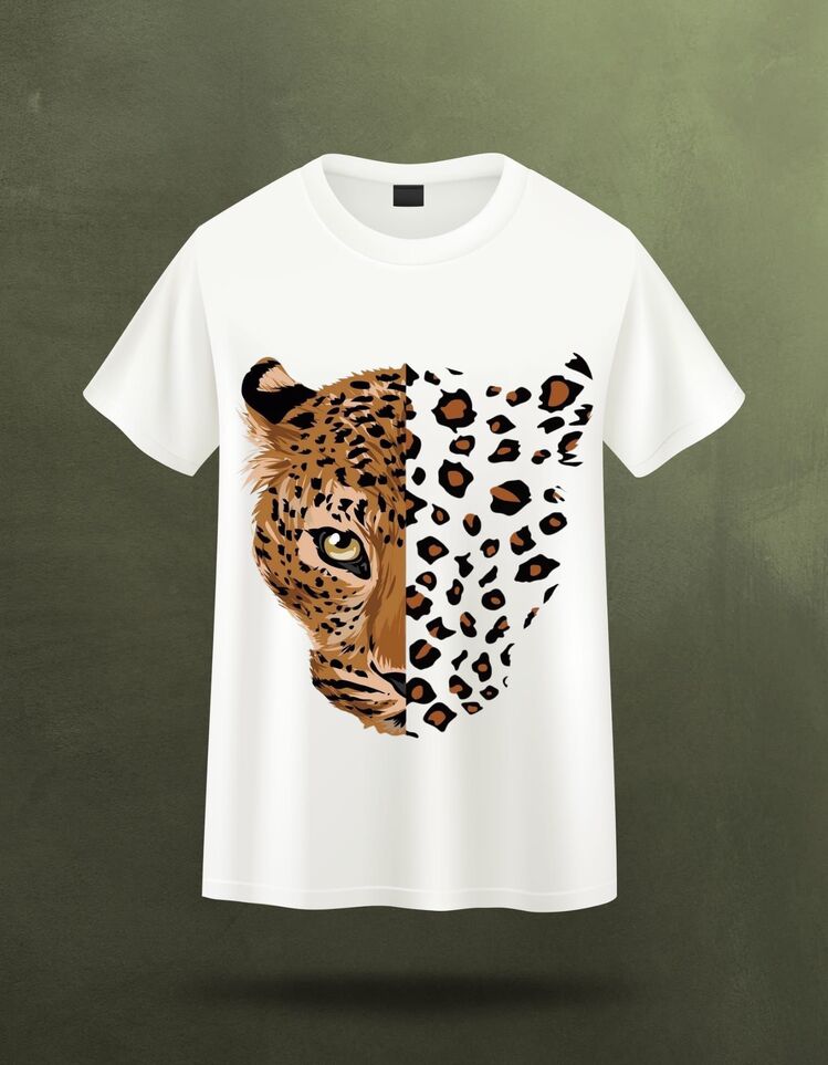 Leopar Baskılı Oversize T-shirt