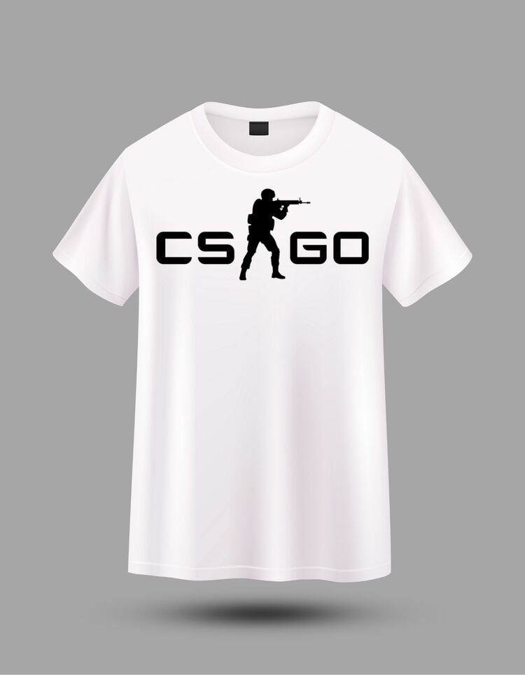 Csgo Baskılı Oversize Tişört