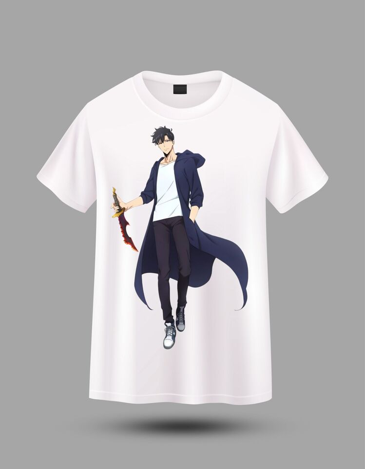 Anime Baskılı Oversize Tişört