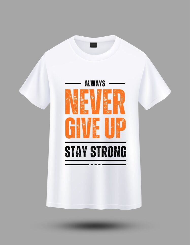 Never Give Up Oversize T-shirt