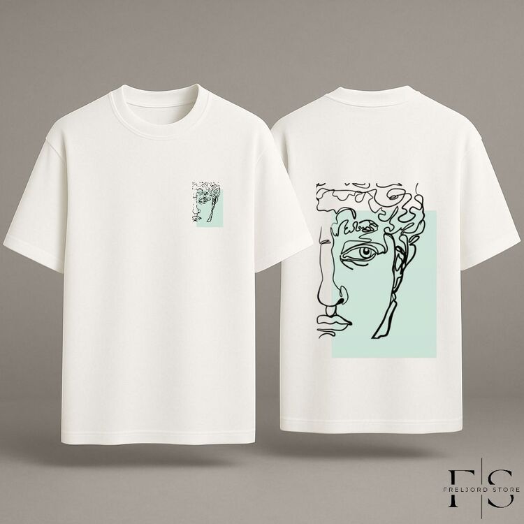 Dijital Baskılı Oversize T-Shirt