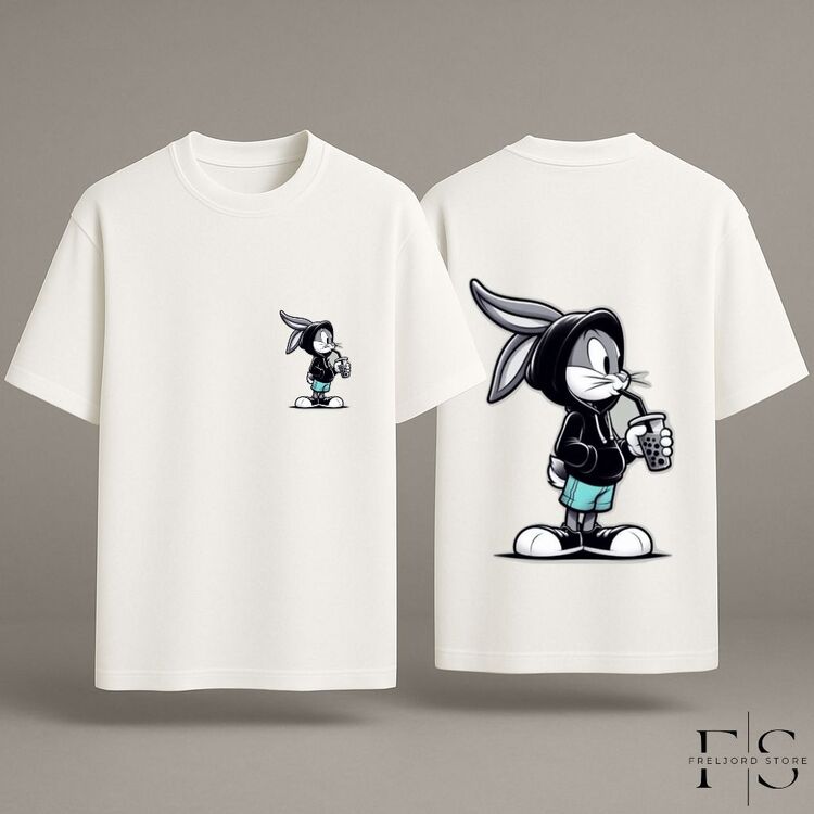Bugs Bunny Baskılı Oversize T-Shirt