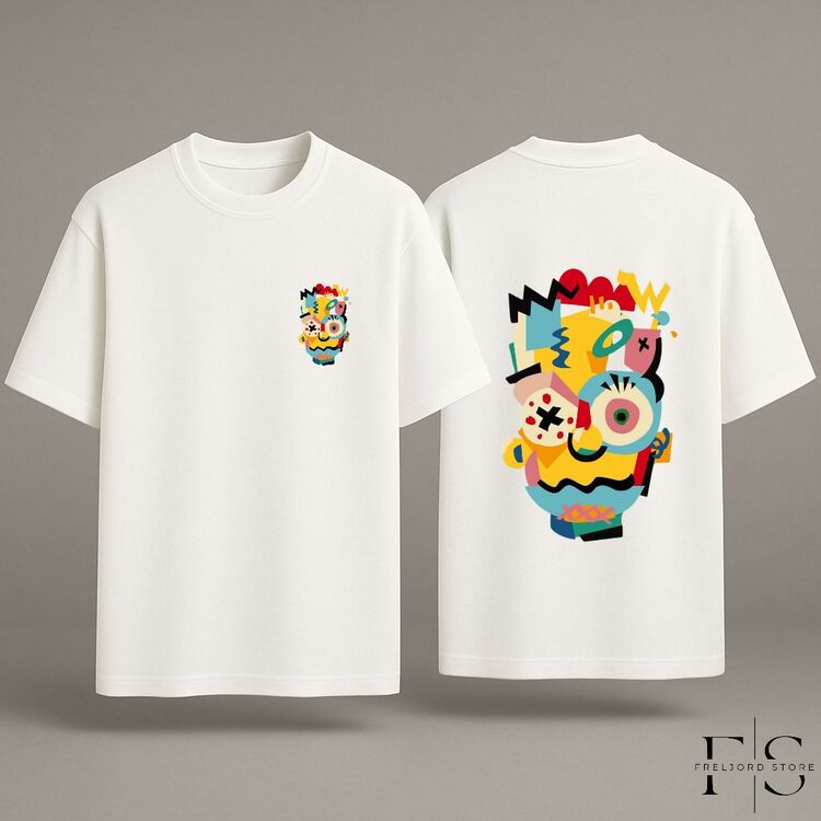 Dijital Baskılı Oversize T-Shirt