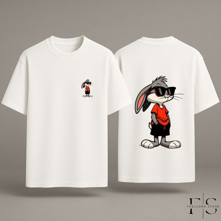 Bugs Bunny Baskılı Oversize T-Shirt