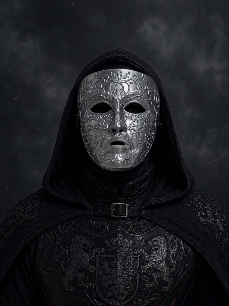 King Baldwin Mask Silver Model