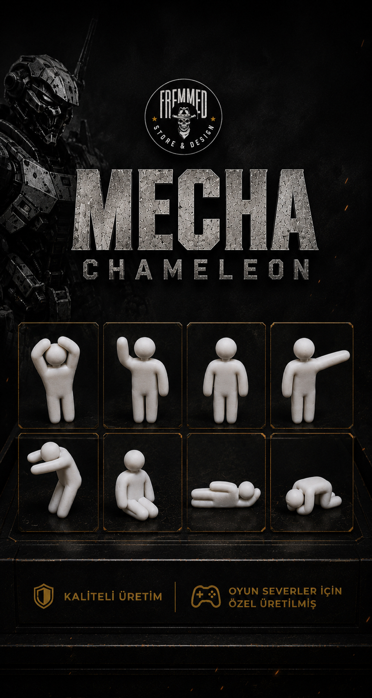 Mecha Chameleon 8’li Figür Seti