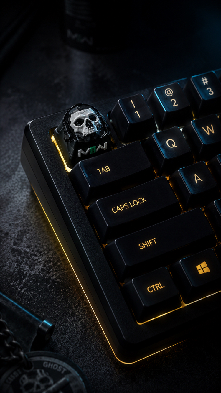 CoD Ghost Mask Keycap