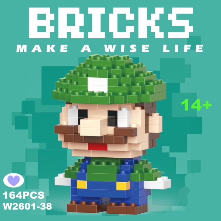 Super Mario Luigi Bricks Blok Seti