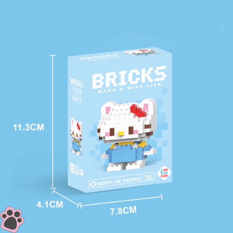 Hello Kitty Bricks Blok Seti - MAVI