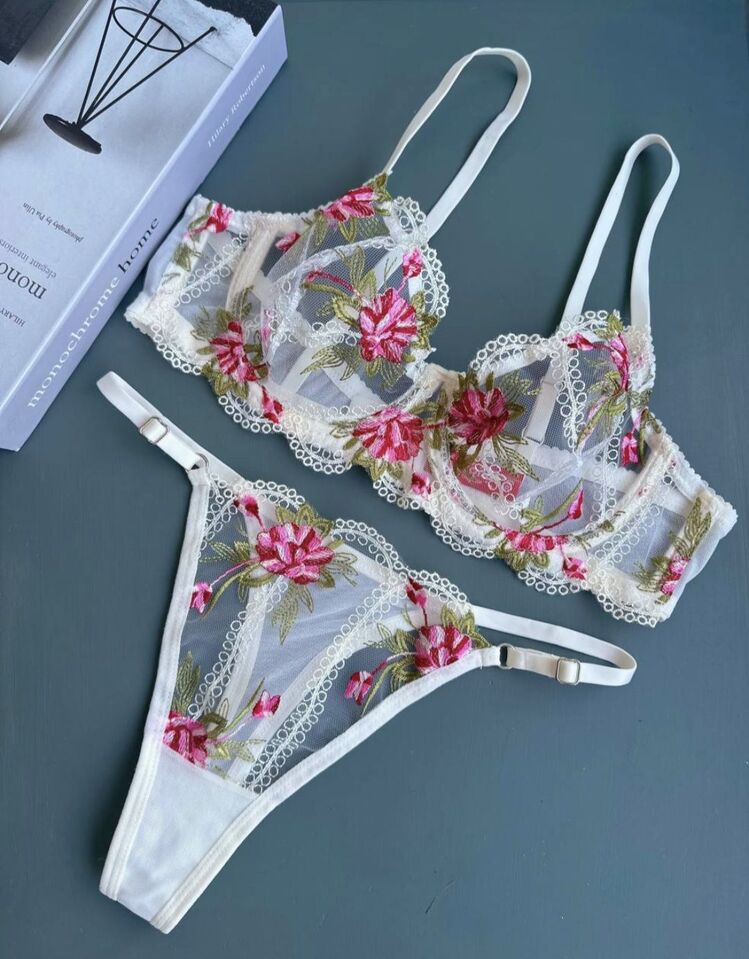 Ekru Büyük Beden Bralet Takımı