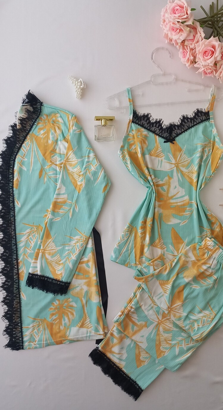 Hawai 3 Lü Pijama takımı