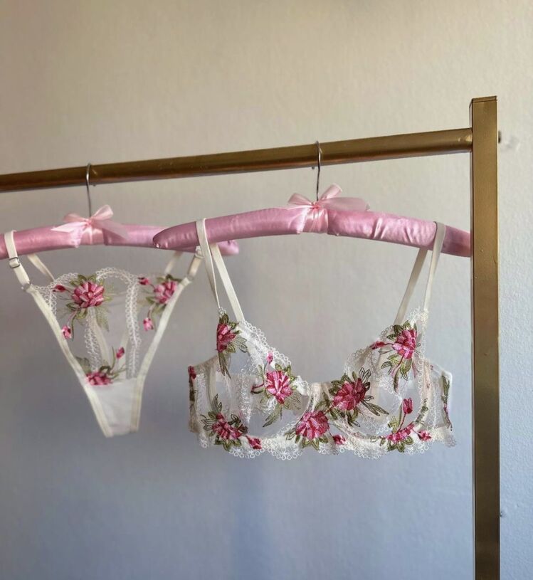 Ekru Büyük Beden Bralet Takımı