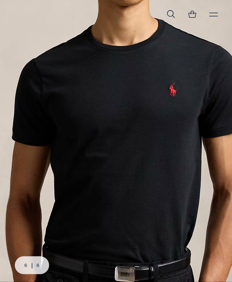 Polo Ralph Lauren Erkek Regular Fit Siyah Tişört