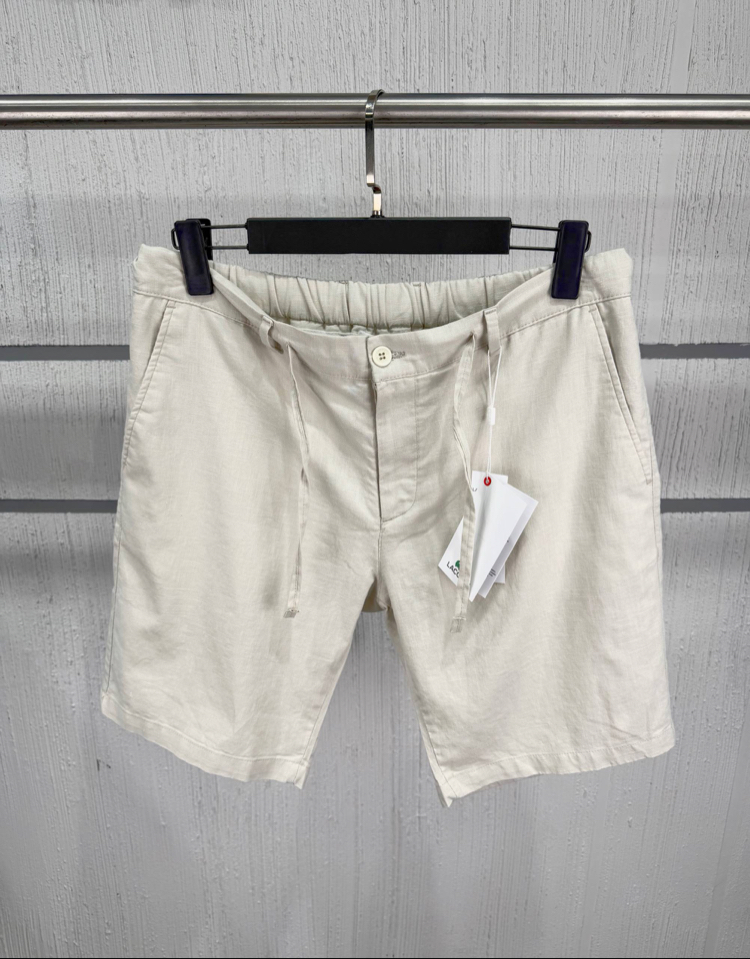 Lacoste Erkek Regular Fit Bej Keten Şort