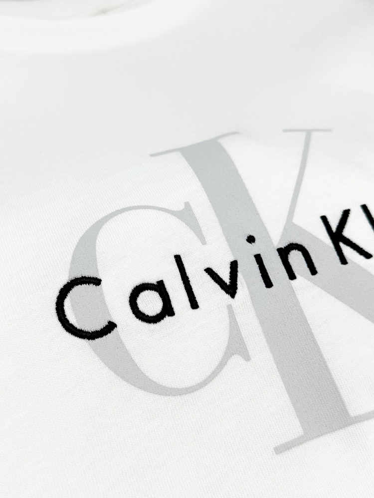 CK Erkek Regular Fit Beyaz Tişört