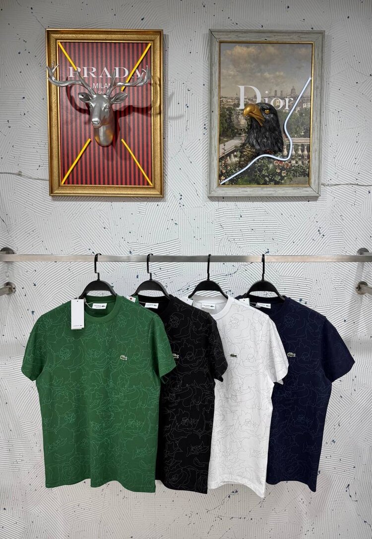 ⚡️ Lacoste Beyaz Desenli T-Shirt
