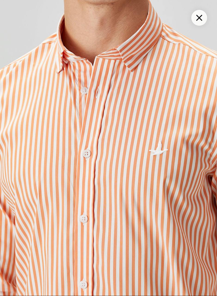Beymen Erkek Regular Fit Oranj Keten Gömlek