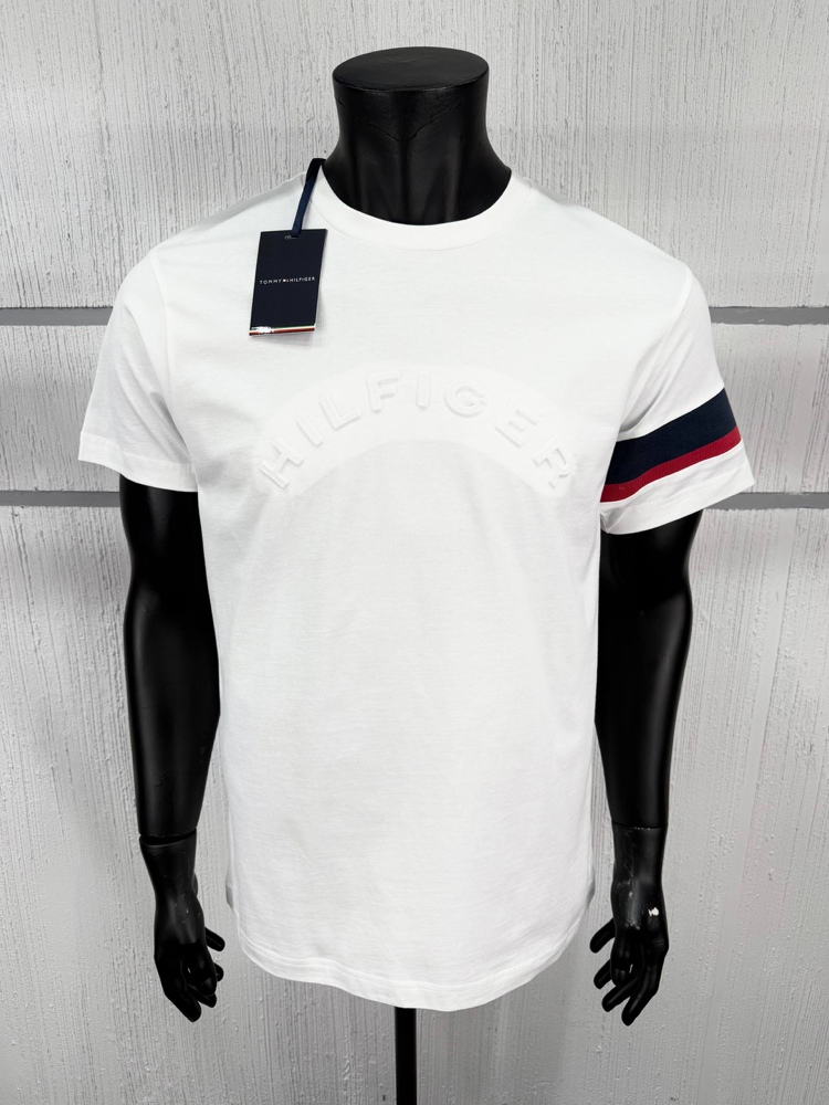 Tommy Erkek Regular Fit Beyaz Tişört