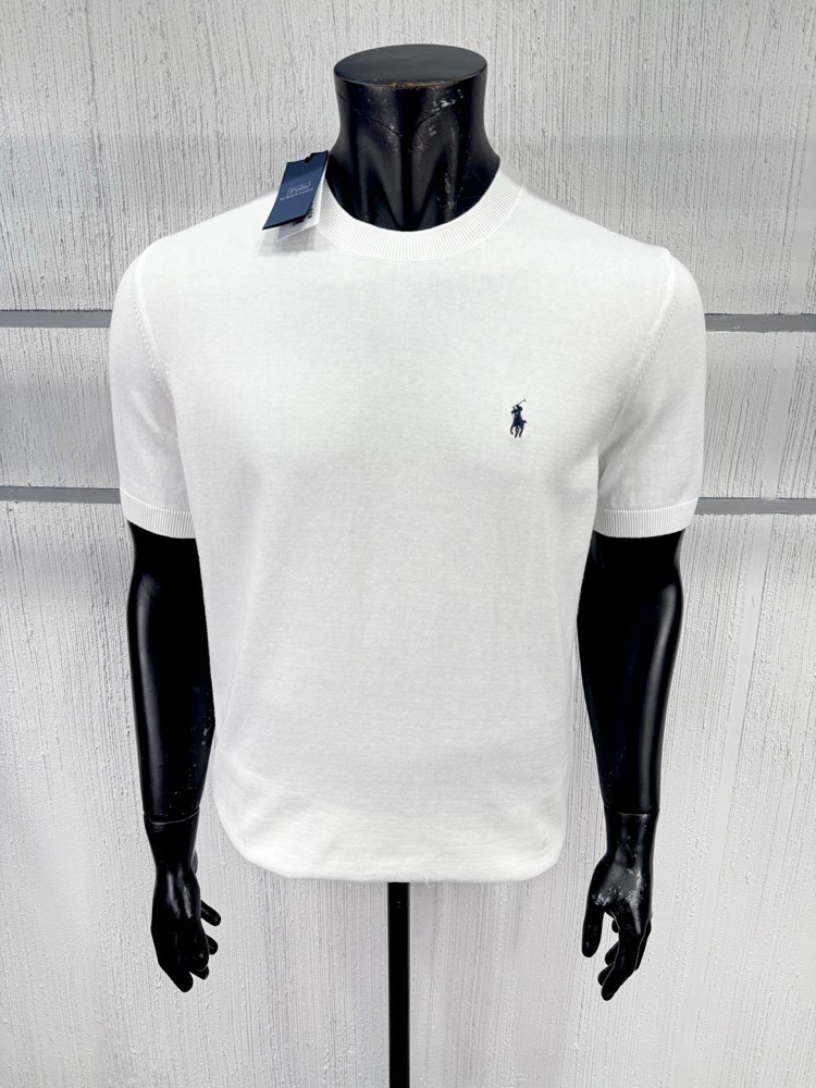 Polo Ralph Lauren Erkek Regular Fit Beyaz Triko Tişört