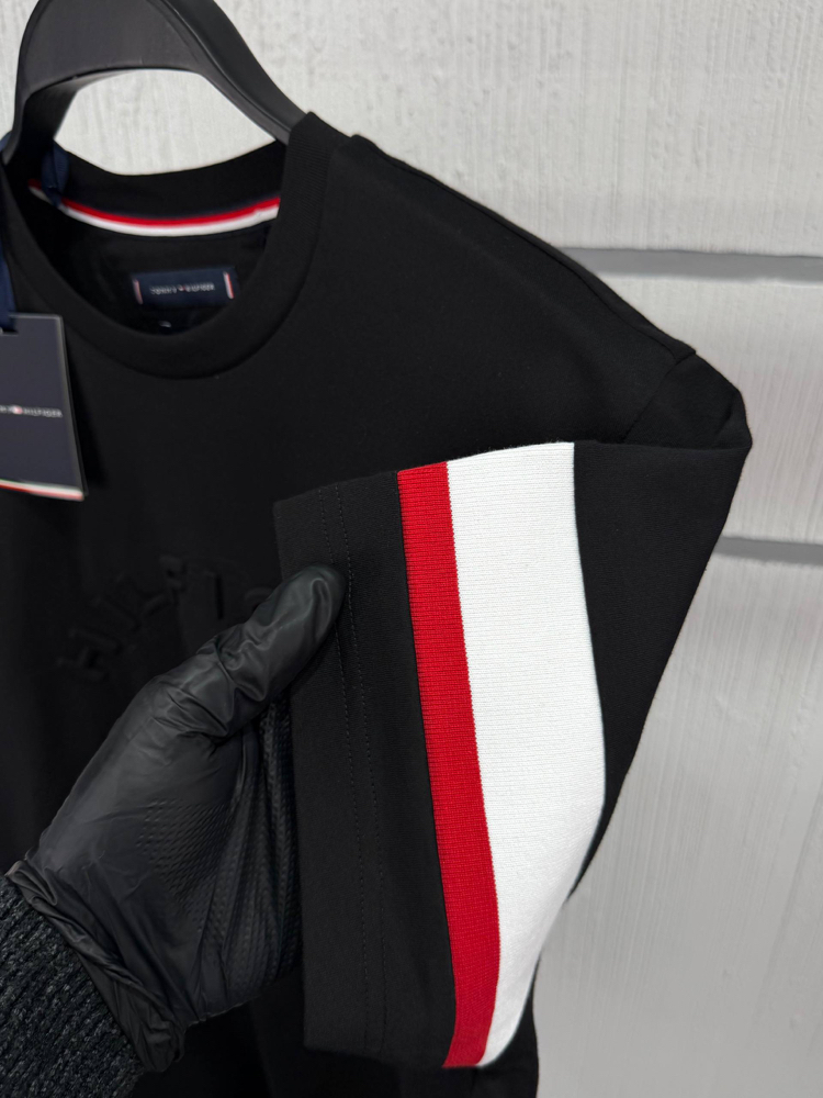 Tommy Erkek Regular Fit Siyah Tişört