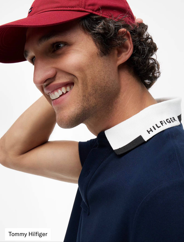 Tommy Hilfiger Erkek Regular Fit Lacivert Polo Yaka Tişört