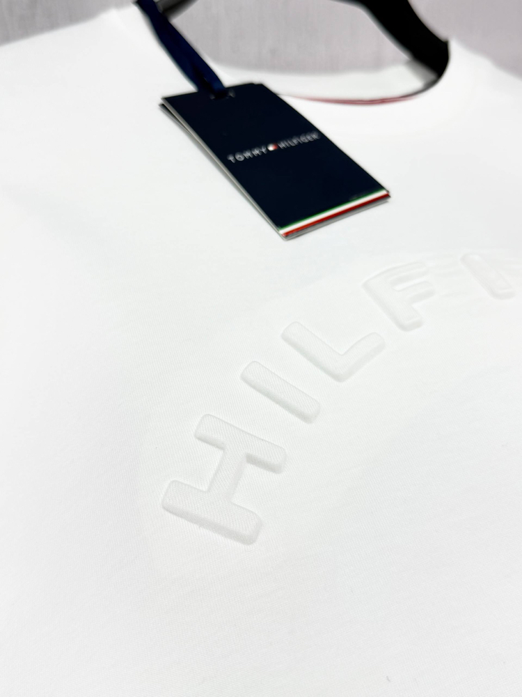 Tommy Erkek Regular Fit Beyaz Tişört