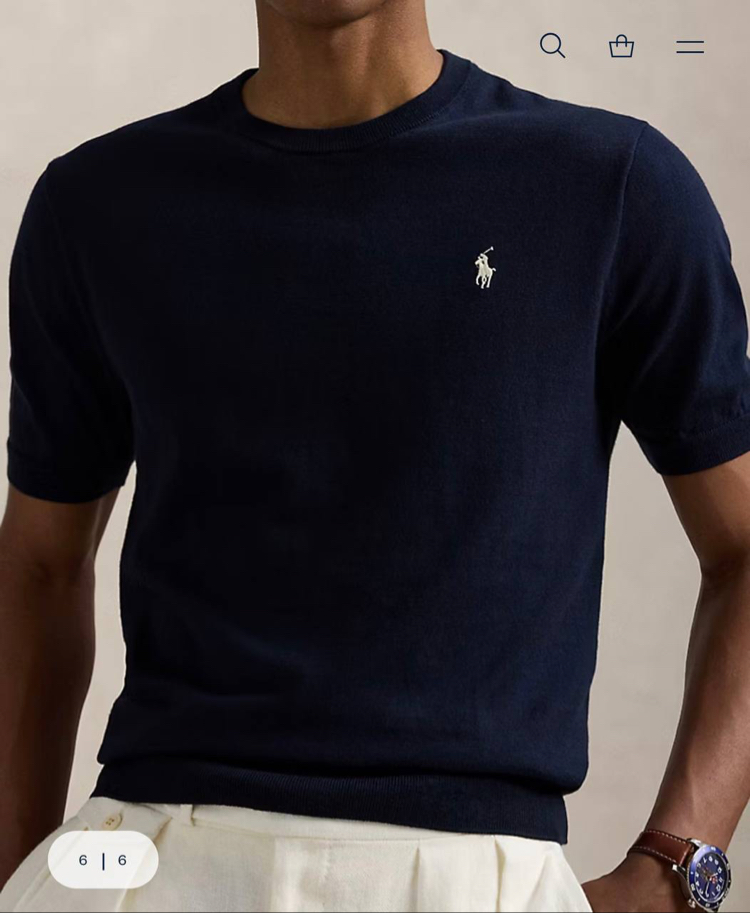 Polo Ralph Lauren Erkek Regular Fit Lacivert Triko Tişört