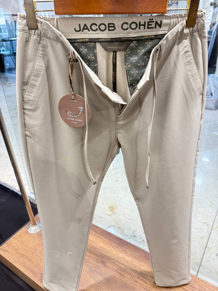 Jacob Cohen Bej Kırışmaz Jogger Pantolon 