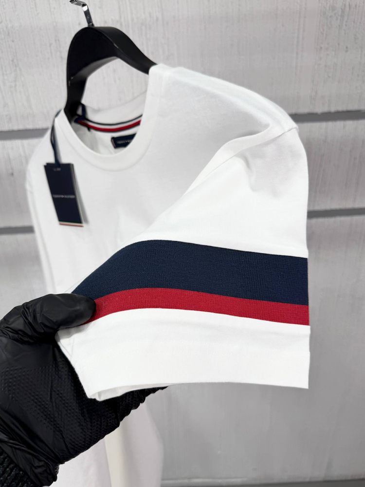 Tommy Erkek Regular Fit Beyaz Tişört