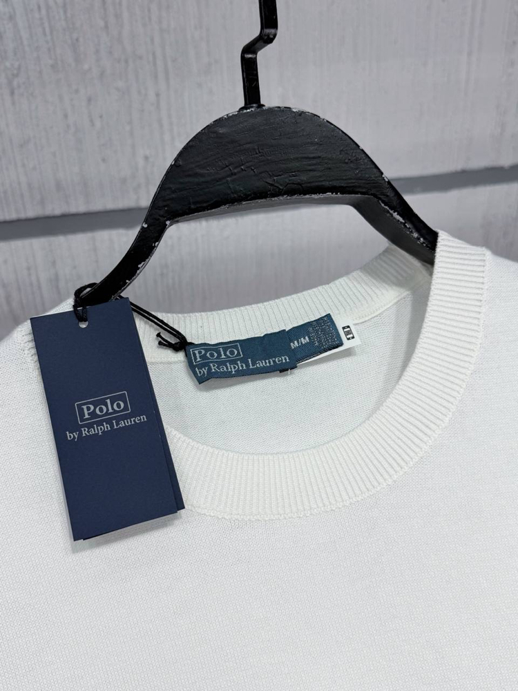 Polo Ralph Lauren Erkek Regular Fit Beyaz Triko Tişört