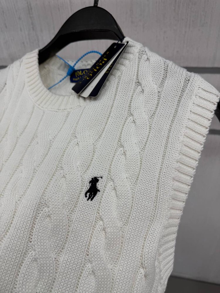 Polo Ralph Lauren Erkek Regular Fit Beyaz Yün Süveter