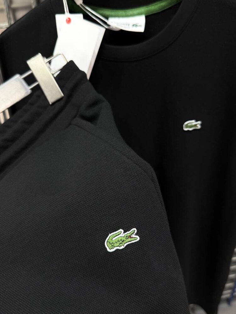 ⚡️ Lacoste Siyah Tişört ve Şort Takım