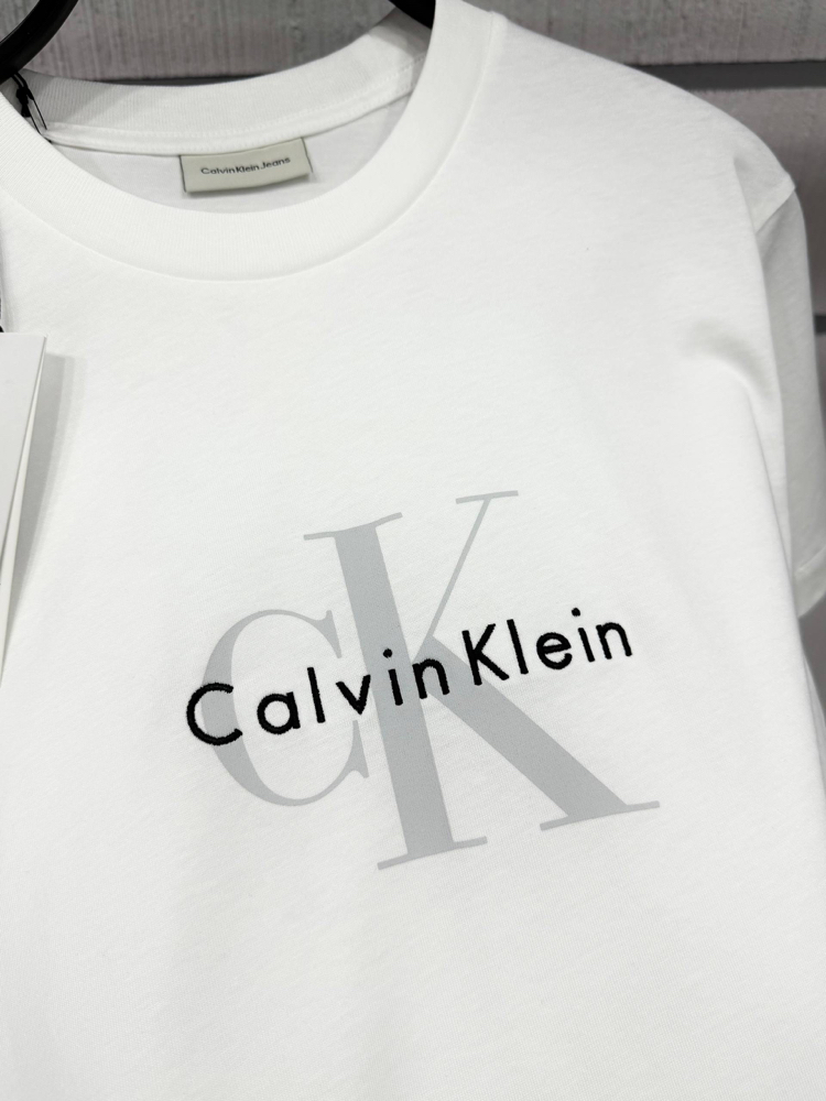 CK Erkek Regular Fit Beyaz Tişört