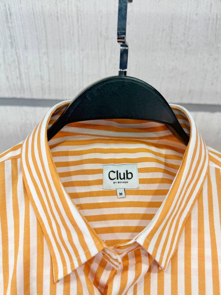 Beymen Erkek Regular Fit Oranj Keten Gömlek