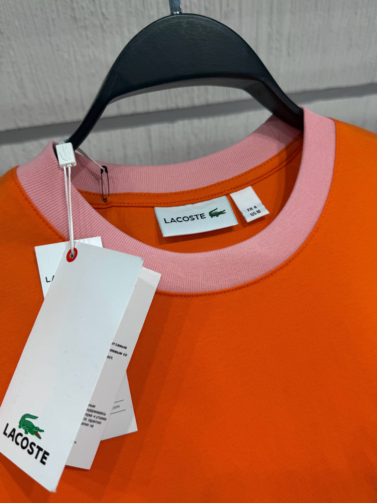 Lacoste Erkek Regular Fit Oranj Tişört