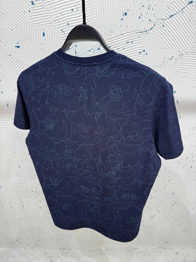⚡️ Lacoste Lacivert Desenli T-Shirt