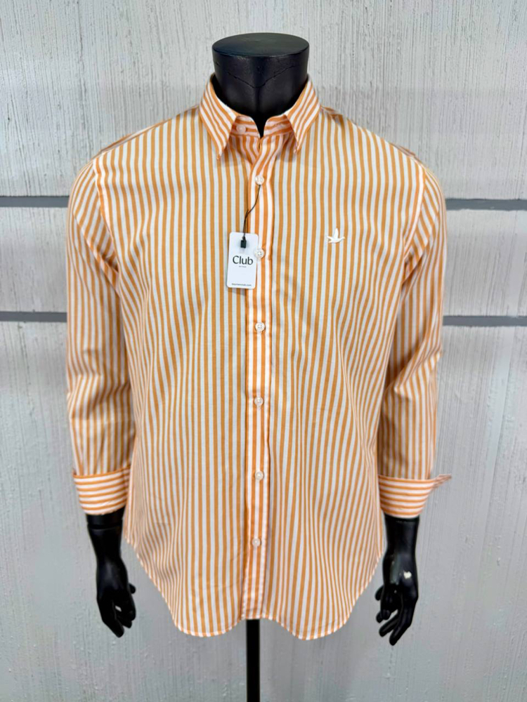 Beymen Erkek Regular Fit Oranj Keten Gömlek