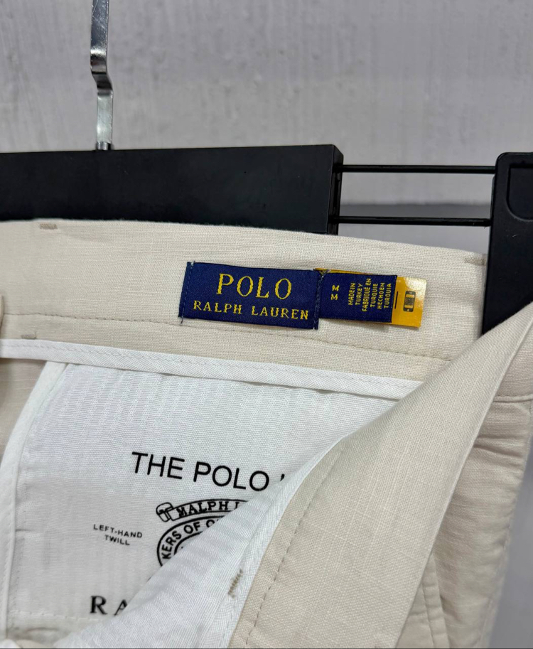 Polo Ralph Lauren Erkek Regular Fit Taş Ham Keten Pantolon