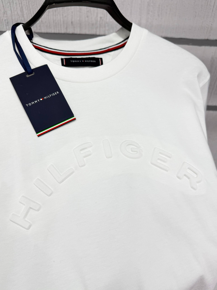 Tommy Erkek Regular Fit Beyaz Tişört
