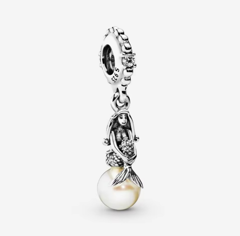 925 Ayar Gümüş Işıltılı Ariel Sallantılı Charm