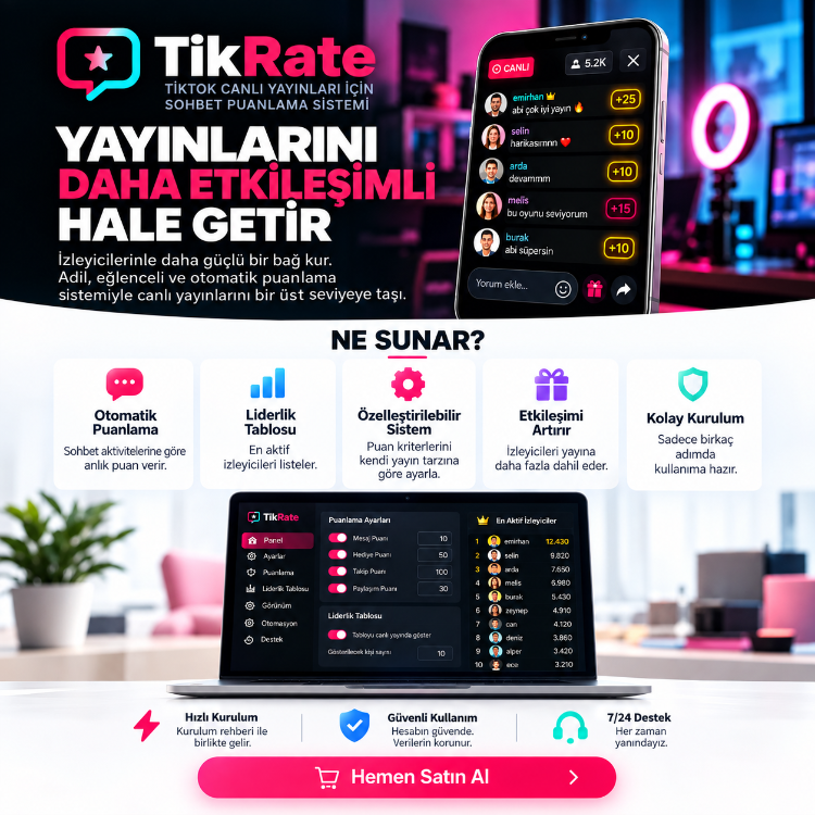 Tiktok Chat Puanlama Sistemi