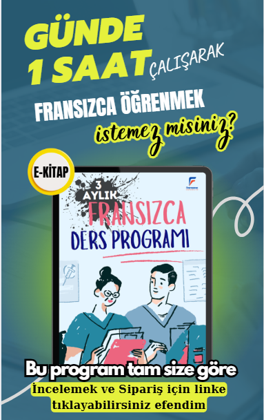 Fransızca 3 Aylık Ders Programı