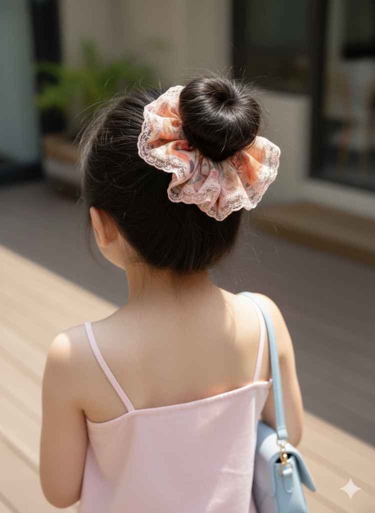 From Pera Floral Tulle Premium Saç Tokası
