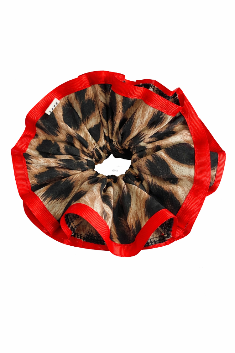 From Pera Scarlet Leopard 4 Katmanlı Premium Saç Tokası