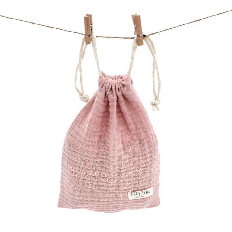 From Pera Pudra Pembe Renk %100 Pamuk 5’li Müslin Bebek Hediye Seti – Oeko-Tex® Sertifikalı