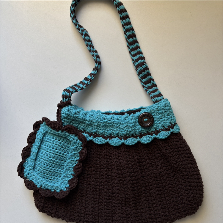 button bag by meiscrochet